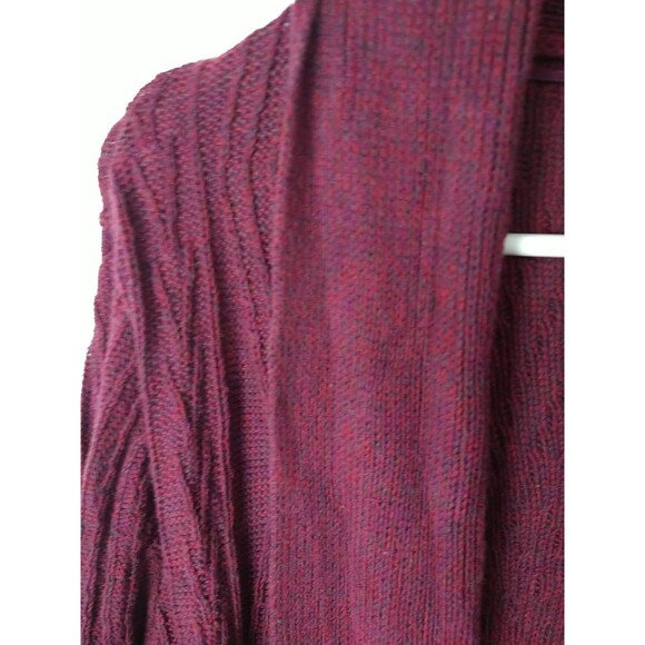 St Johns Bay Woman PXXL Purple Marble Cardigan Tunic Duster Cable Knit Casual - Picture 2 of 9